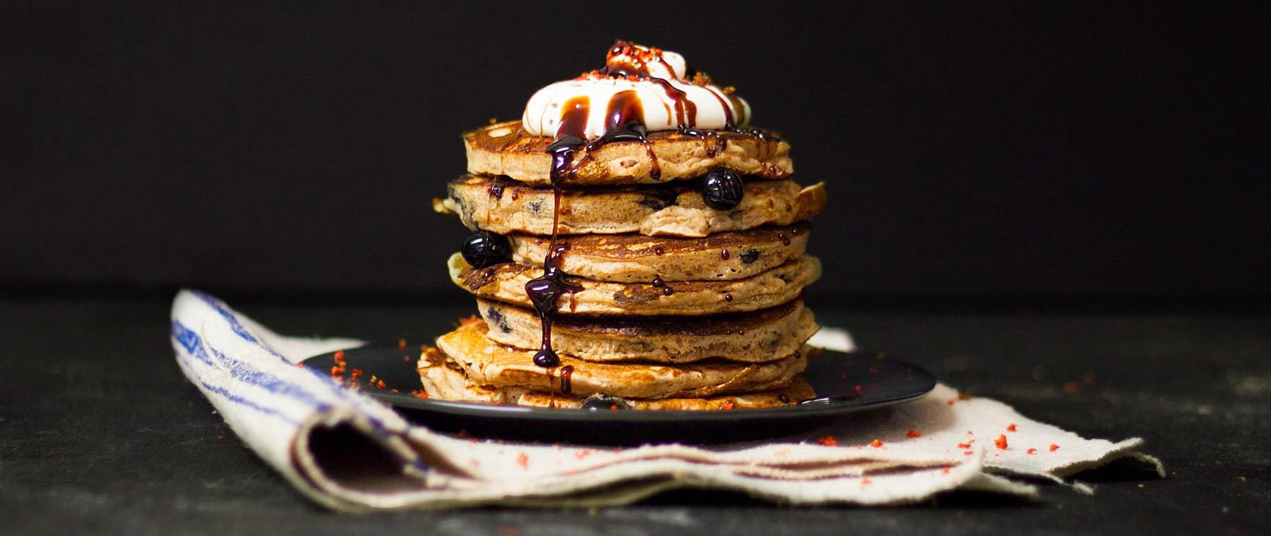 Blueberry Superfood Pancakes | Recipes | CRU Kafe
