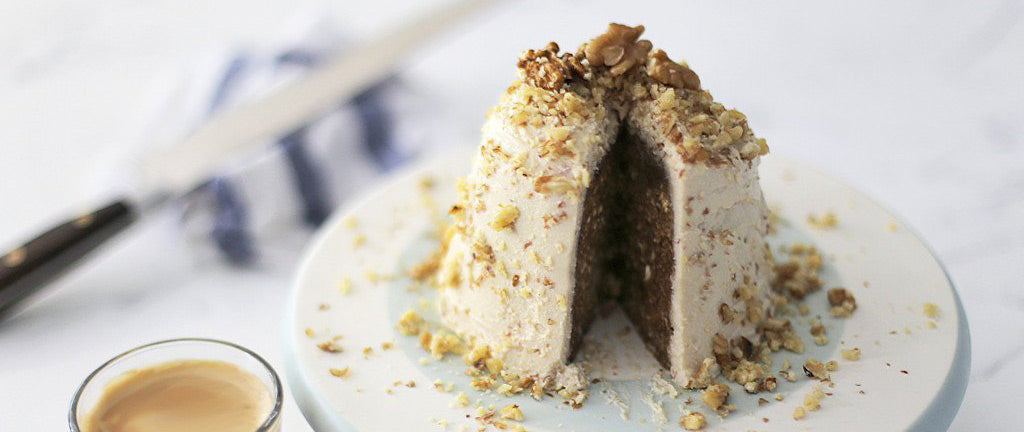 CRU Kafe | Recipes | Raw Coffee & Walnut Cake