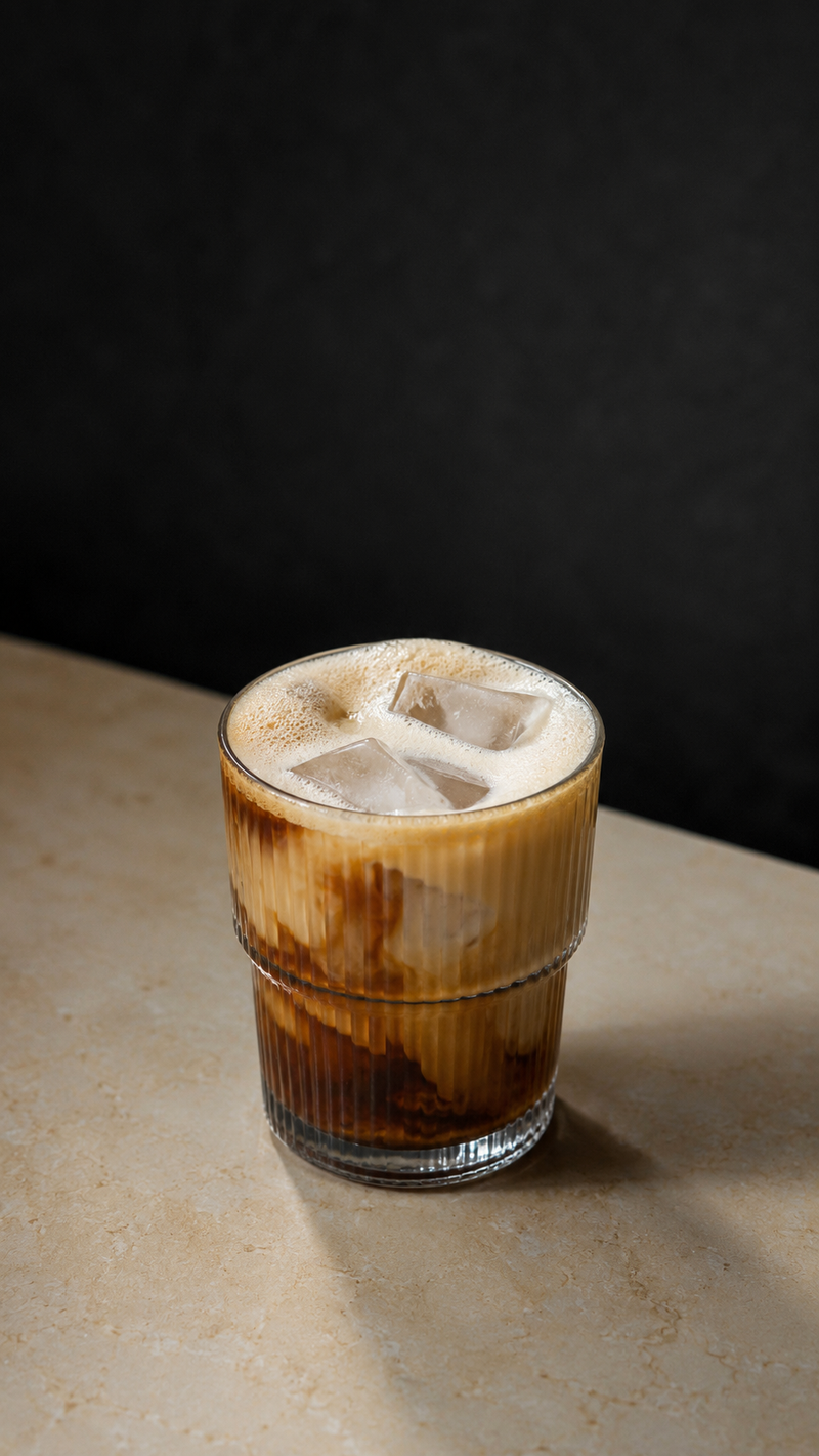 The after-dinner iced latte